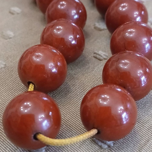 Mastic Worry Beads used with silver elements