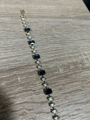 Bracelet new with blue and white stones