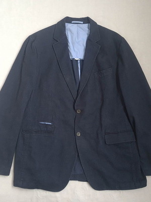 Massimo Dutti men's cotton jacket size 58 XXL like new, blue
