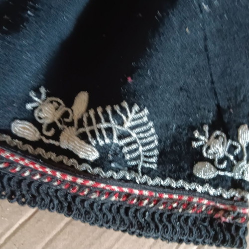 Collectible traditional wool dress of the era used