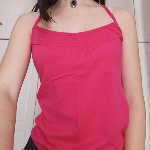 Pink blouse worn, size S