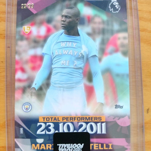 Topps Total Football Mario Balotelli Iconic Celebration card like new