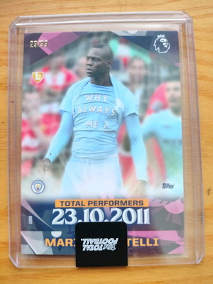 Topps Total Football Mario Balotelli Iconic Celebration card like new