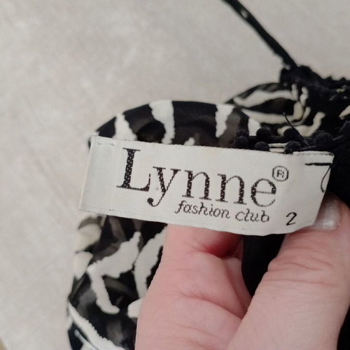 Midi Satin Skirt Lynne used, zebra animal print, black and white