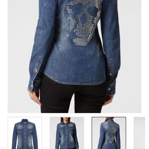 Philipp Plein denim jacket like new, blue