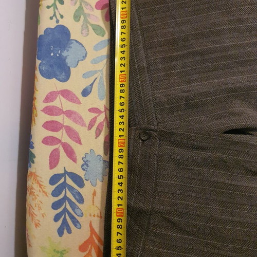 Striped pants like new, thin summer fabric, brown