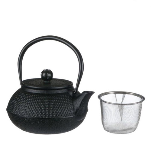 Cast Iron Black Teapot 600 ml New