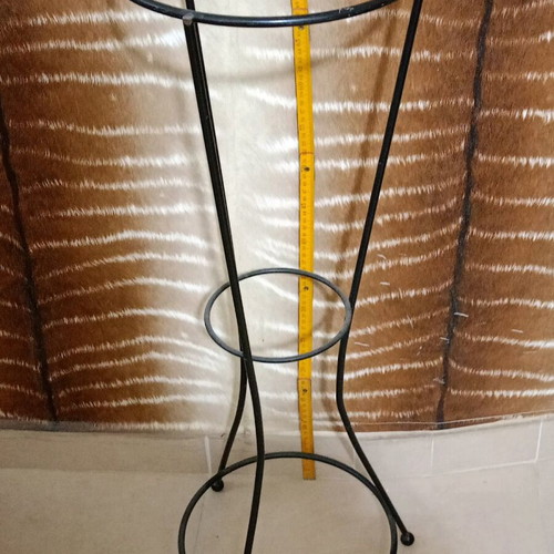 Metal column used, height 80 cm, black