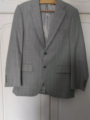 Paparazzi Men's Grey Checked Jacket Like New Size L