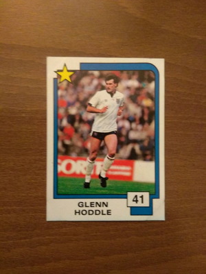 Panini Soccer Superstars 1988 Card No41 Glenn Hoddle used