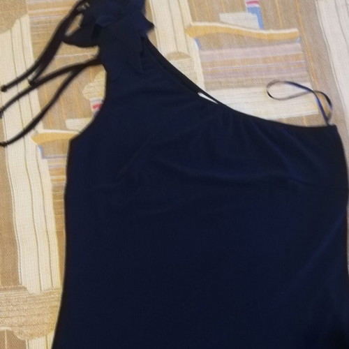 One-shoulder dress blue new, unworn