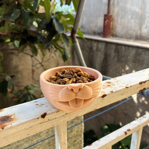 3D Printed Moody Meow Cat Bowl new, eco-friendly PLA
