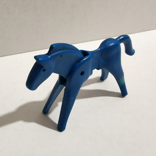 Playmobil Lyra blue horse used with slight discoloration