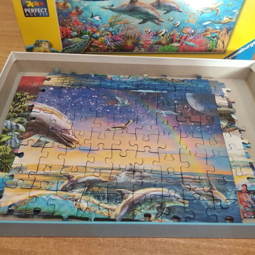 Ravensburger Puzzle 300 pieces like new with marine image