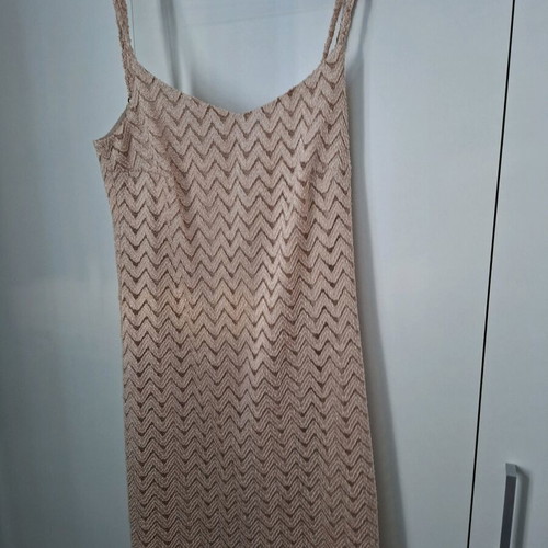 Lynne summer dress like new, beige and gold, size XL