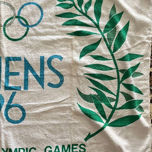 Olympic Games 100 Years Beach Towel like new