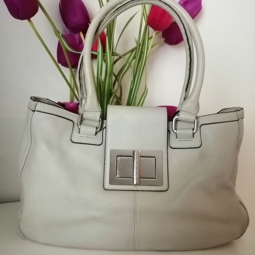 Tignanello shoulder bag used, sugar leather color