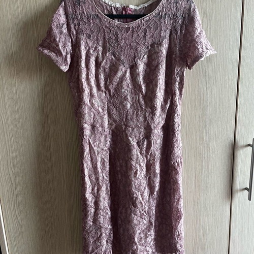Women's dress with lace like new, pink, sizes S and M