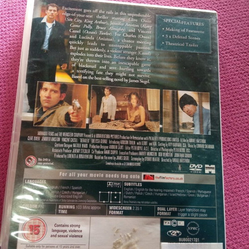 Derailed DVD like new with Greek subtitles