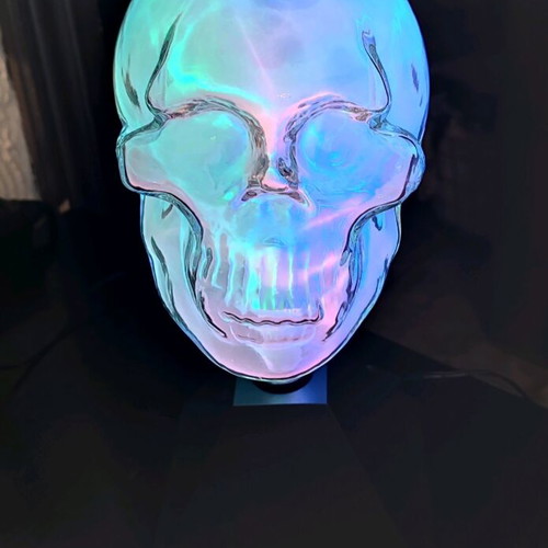 Decorative lamp skull like new, interactive with color effects