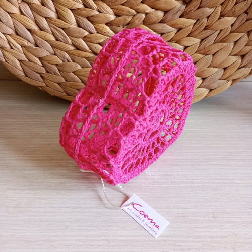 Handmade knitted heart box new with surprise gift