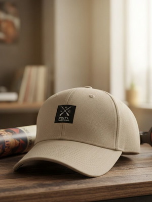 Καπέλο Vinyl Clothing Co. Classic Baseball μπεζ σαν καινούργιο