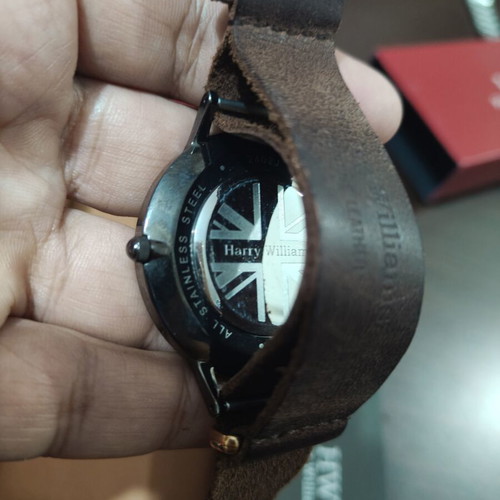 Harry Williams Watch new, brown leather strap, multifunction