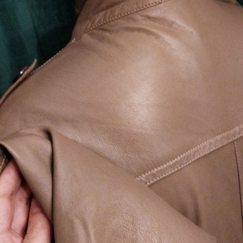 Men's Waterproof Coat Genuine Leather Size XL New