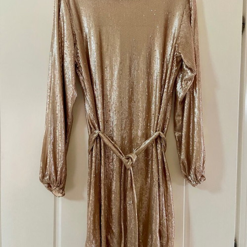 BSB Gold sequin dress like new, size 40