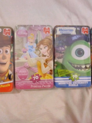 Disney puzzles καινούργια, πακέτο 4 με 70 κομμάτια το κάθε ένα