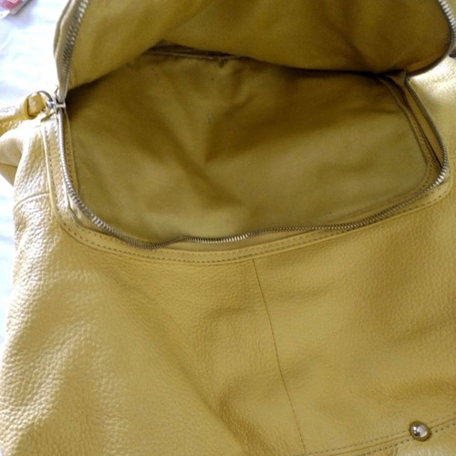 Folli Follie yellow leather shoulder bag used