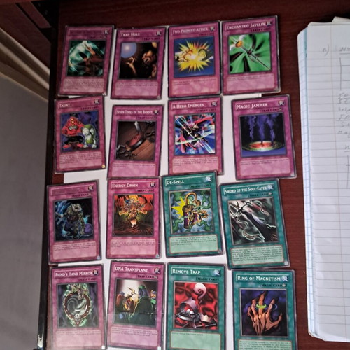 Yugioh cards used