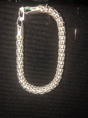 Abel & Lula silver bracelet like new with safety clasps