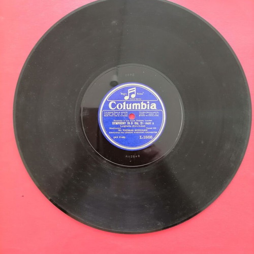 78 RPM gramophone record album used, classical music