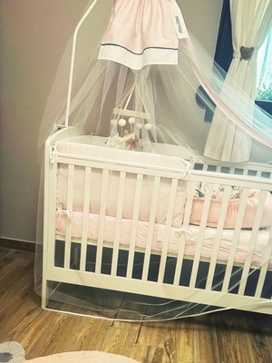 Mamas & Papas Βρεφικό Κρεβάτι Dover λευκό σαν καινούργιο με στρώμα