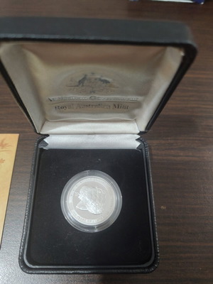 2010 Australia Silver 100 Years Of Coinage One Dollar Proof 1/4 Oz