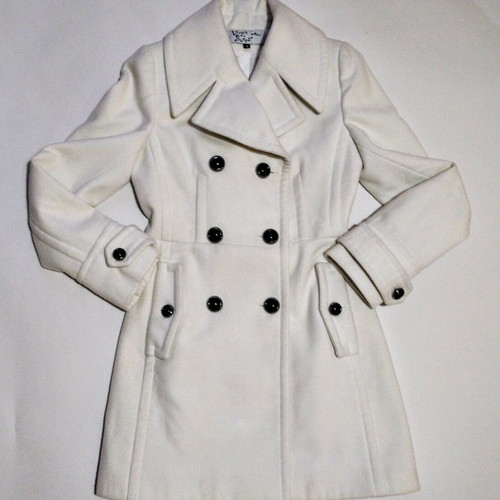 Virgin Prunes by Mikro women's coat used, white, size S