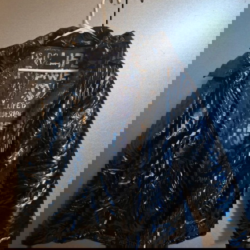 Desigual γυναικείο μπουφάν μαύρο γυαλιστερό oversize σαν καινούργιο