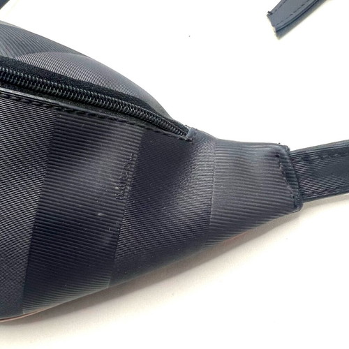 Fendi classic striped vintage belt bag used, gray