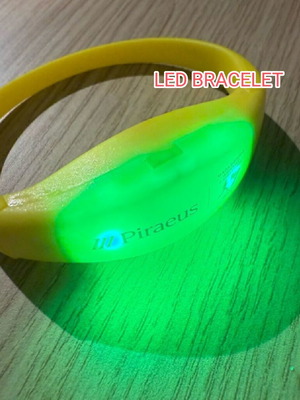 Φωσφορούχο LED βραχιόλι καινούργιο, αυθεντικό αναμνηστικό 42ου μαραθωνίου