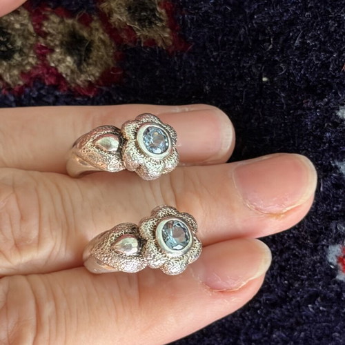 Silver earrings 925 handmade, like new, 8.3 g