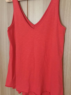 Sleeveless top watermelon color size M/L cotton like new