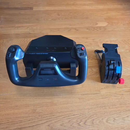 Logitech G Saitek Pro Flight Yoke System used, airplane joystick