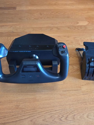 Logitech G Saitek Pro Flight Yoke System used, airplane joystick