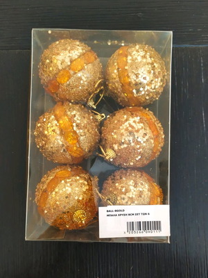 Christmas ornaments like new, pack of 6 pieces