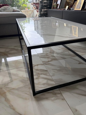 Aprica Rectangular Marble Coffee Table like new