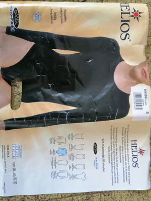 Helios 80689 bodysuit new, micromodal, long sleeve, black, size small
