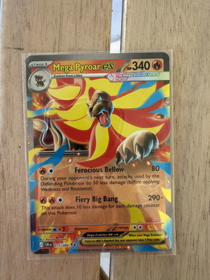 Pokemon TCG Mega Pyroar ex #015 CRI new Chaos Rising