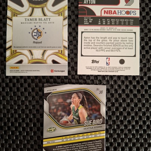 Panini Topps Prizm Basketball Cards like new