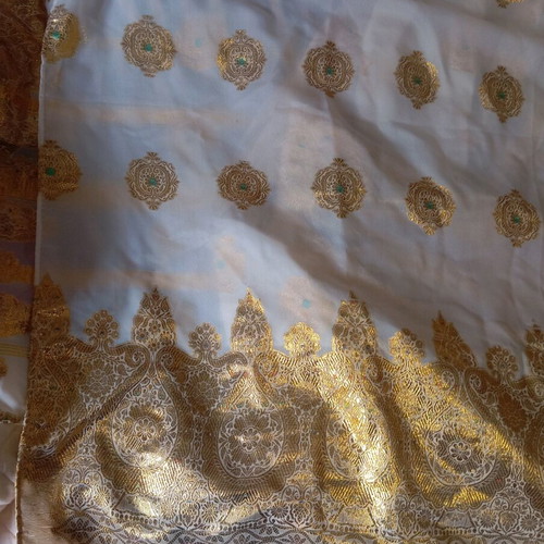 Silk fabric like new 5.5 meters length x 1 meter width